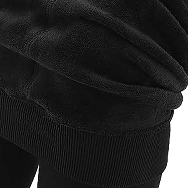Just Love Fleece lämpöleggingsit musta-5