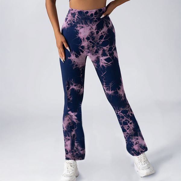 Otos Active Tie Dye Scrunch housut navy-3