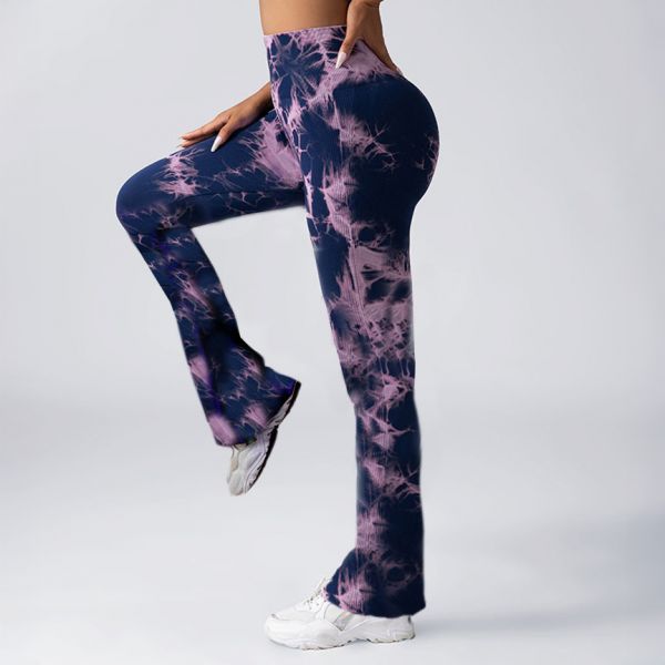 Otos Active Tie Dye Scrunch housut navy-4