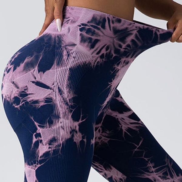 Otos Active Tie Dye Scrunch housut navy-5