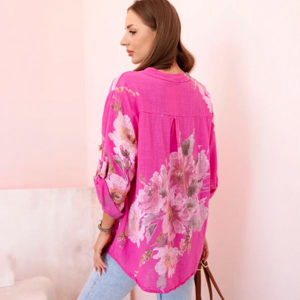 Elyna puuvillapaita pinkki-3