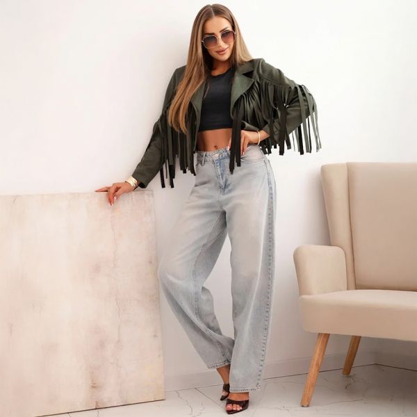 Tonya mokkatakki hapsuilla khaki-2