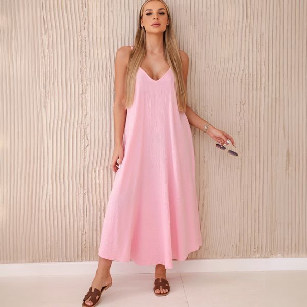 Kesi Joanna puuvillamekko baby pink