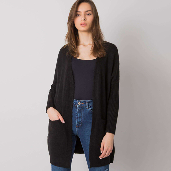 Rue Paris Barreiro neuletakki musta Neuleet Jeans.fi