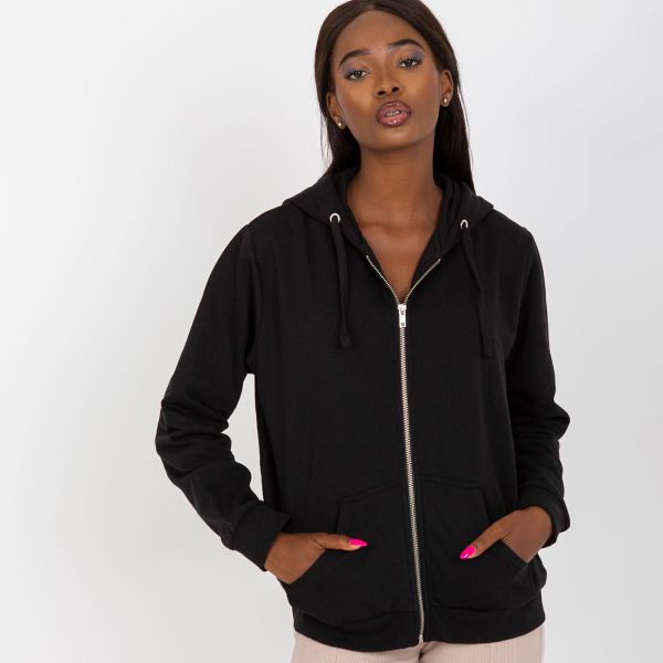 Basic Zip Up hupparitakki musta-5