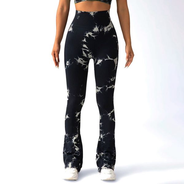 Otos Active Tie Dye Scrunch housut musta-3