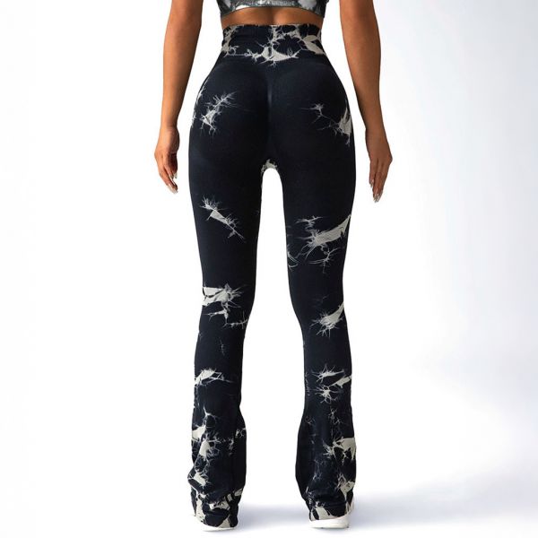 Otos Active Tie Dye Scrunch housut musta-4