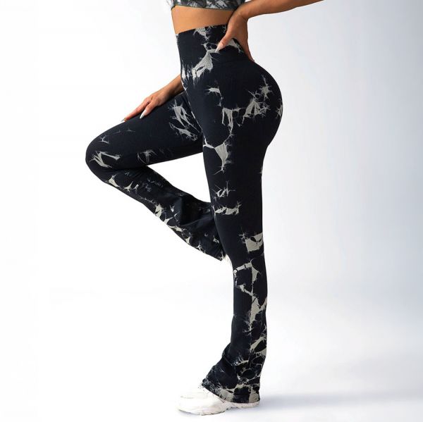 Otos Active Tie Dye Scrunch housut musta-5
