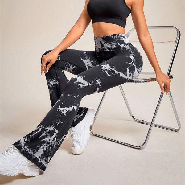 Otos Active Tie Dye Scrunch housut musta-2