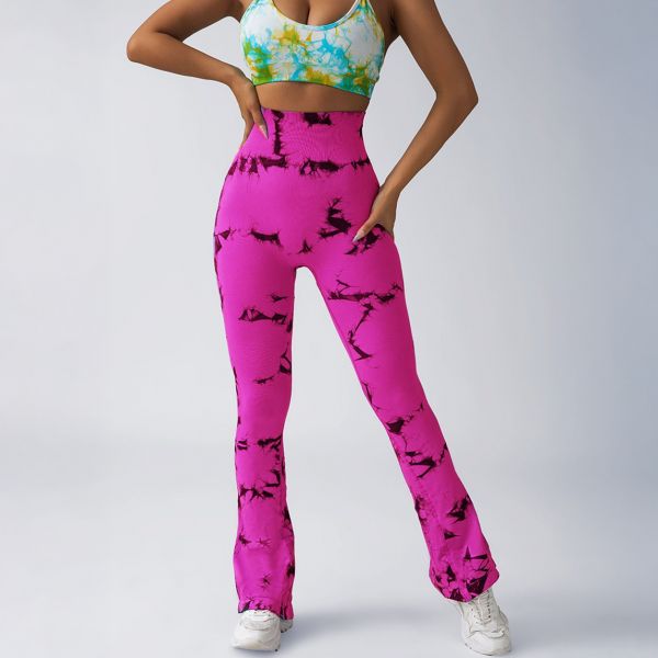 Otos Active Tie Dye Scrunch housut fuksia-2