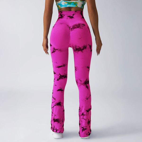 Otos Active Tie Dye Scrunch housut fuksia-4