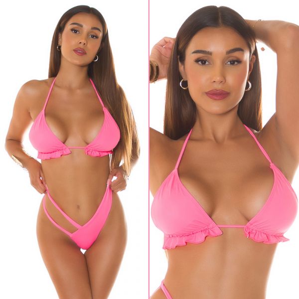 Koucla bikinitoppi neonkoralli-2