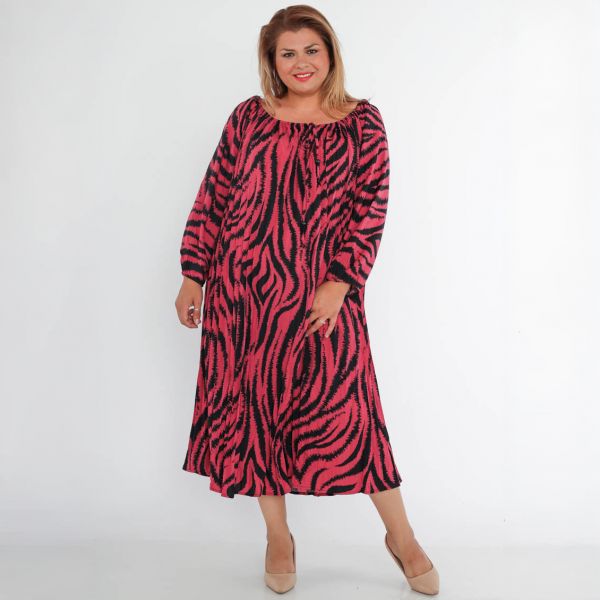 World Paula seeprakuvioinen mekko mauve