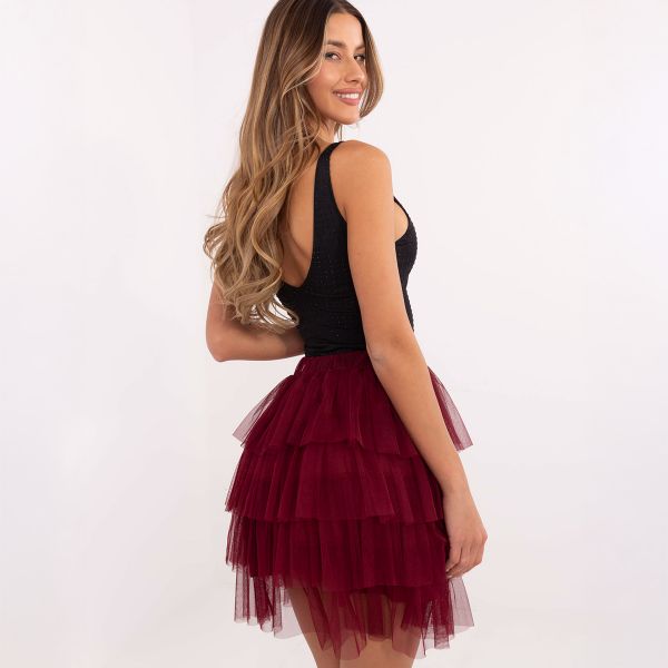 Och Bella Suerta tyllihame burgundi-2
