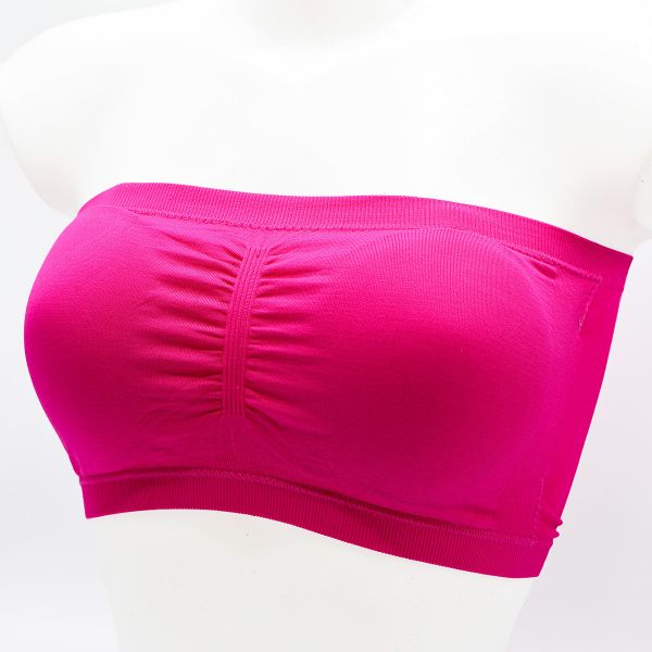 Bandeauliivi seamless fuksia-1