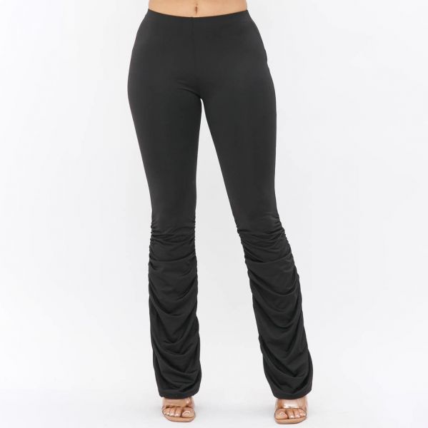 Love J Viviana rypytetyt leggingsit musta-7