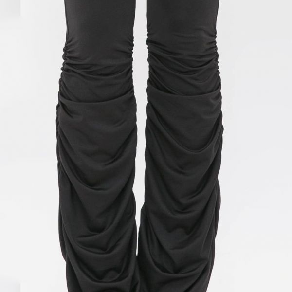 Love J Viviana rypytetyt leggingsit musta-6