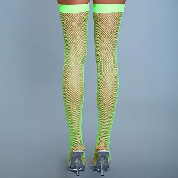 Be Wicked Nylon Fishnet Stay Up sukat-2
