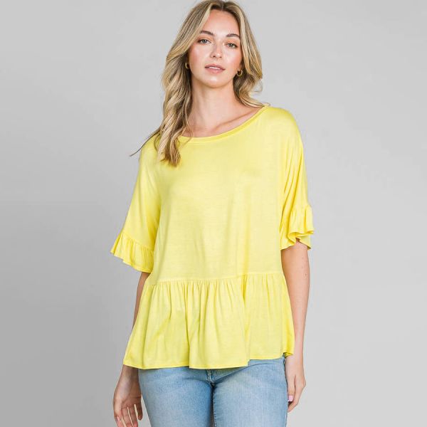 Culture Code Estela trikoopaita yellow mousse