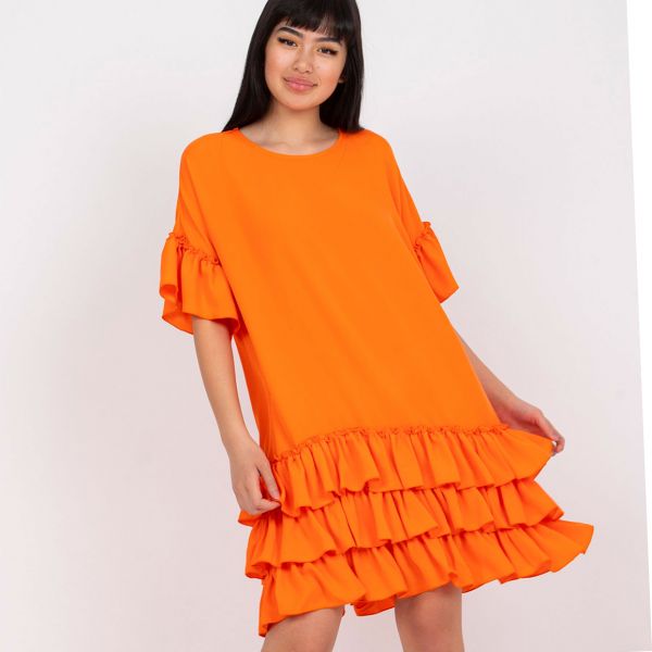 Rue Paris Melanie mekko oranssi-3