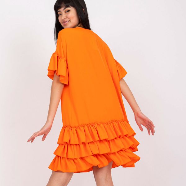 Rue Paris Melanie mekko oranssi-5