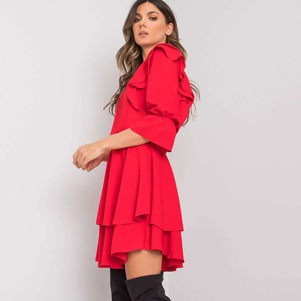 Rue Paris Cataleya mekko punainen-2