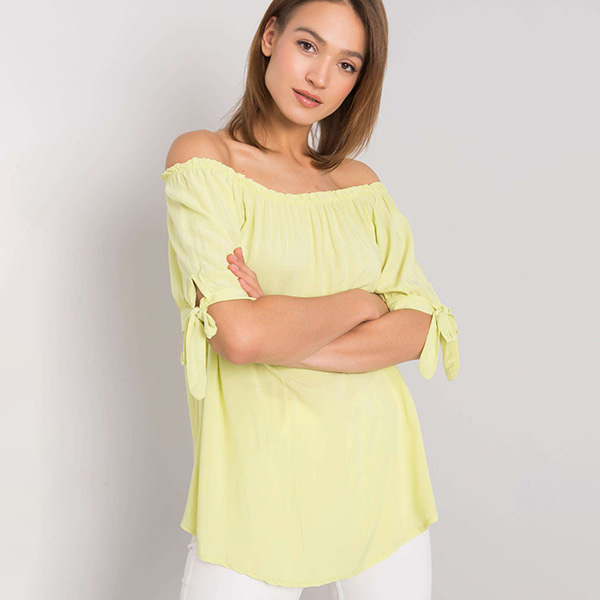 New Collection Luella off shoulder toppi sitruuna