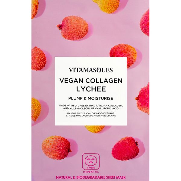 Vitamasque Vegan Collagen Lychee kangasnaamio 21 ml-5