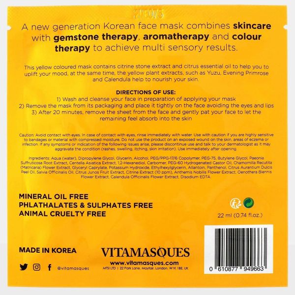 Vitamasque Citrine kangasnaamio 20 ml-3