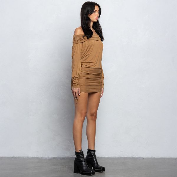 No Vacancy Batwing mekko kameli-6