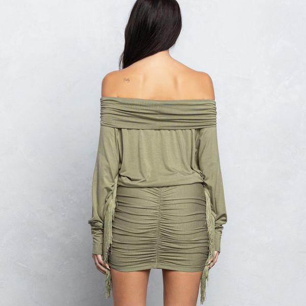 No Vacancy Batwing mekko khaki-2