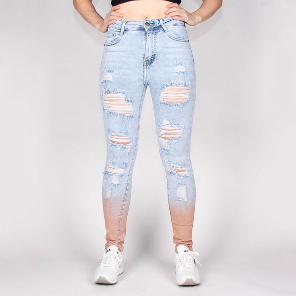 Daysie high waist stretchfarkut vaaleansininen