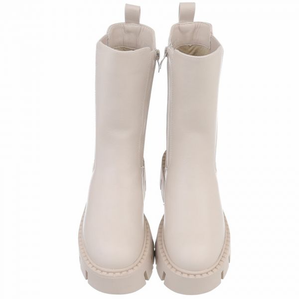 Nilkkurit joustovarrella beige-4
