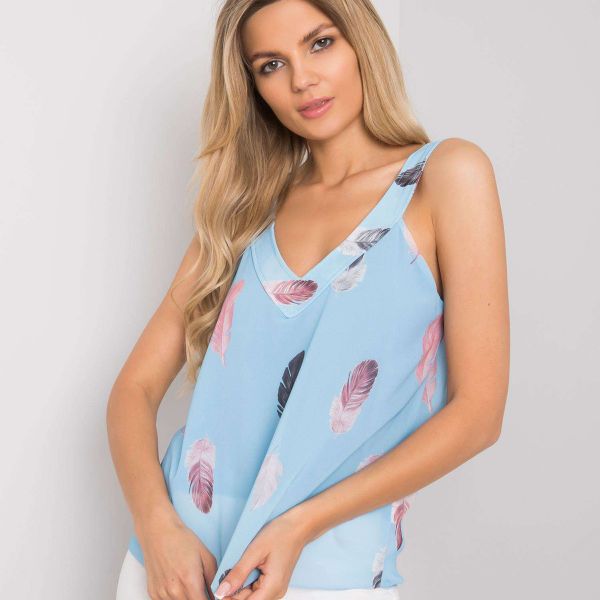Pammy Oaklyn sifonkitoppi baby blue-4