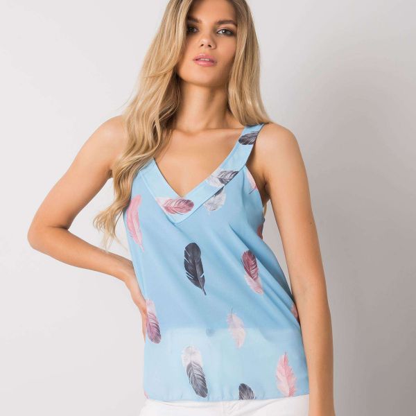 Pammy Oaklyn sifonkitoppi baby blue-2