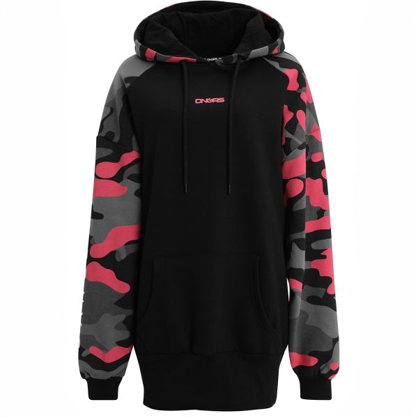 DNGRS Oversized Hoodydress Trust musta-4