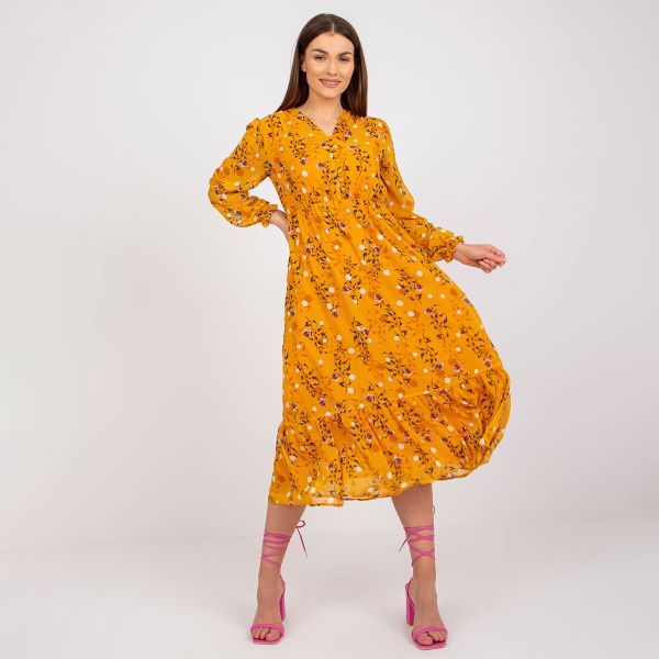 Rue Paris Olivia kukkamekko mustard-1