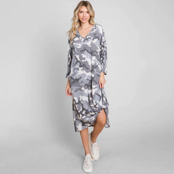 Emerald Knot mekko taskuilla snow camo-1