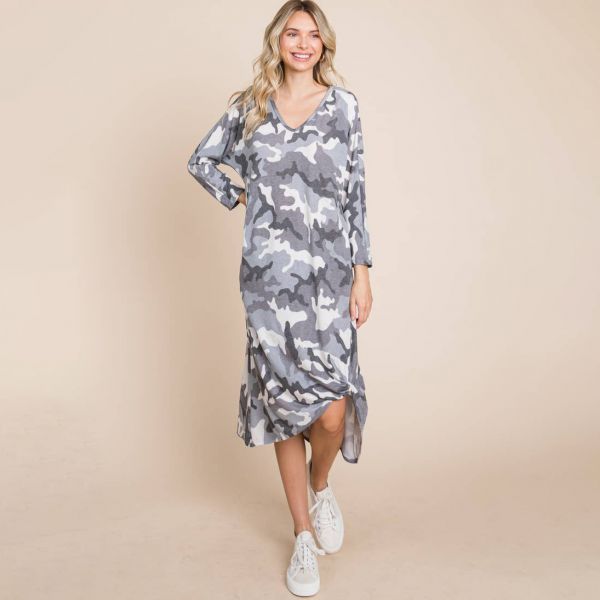Emerald Knot mekko taskuilla snow camo-6