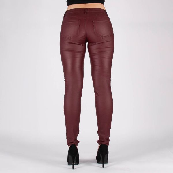 Crazy Lover Premium Zips housut burgundi-5