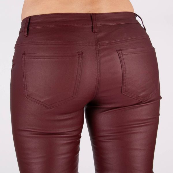 Crazy Lover Premium Zips housut burgundi-8