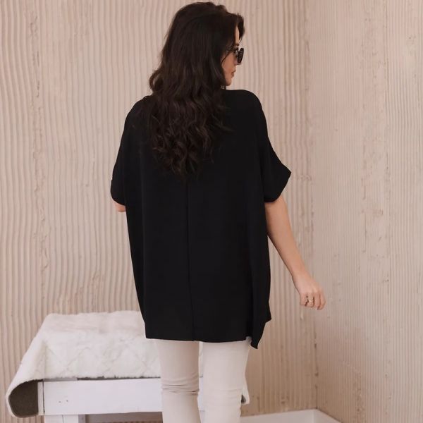 Kesi Solly oversize paita korulla musta-4