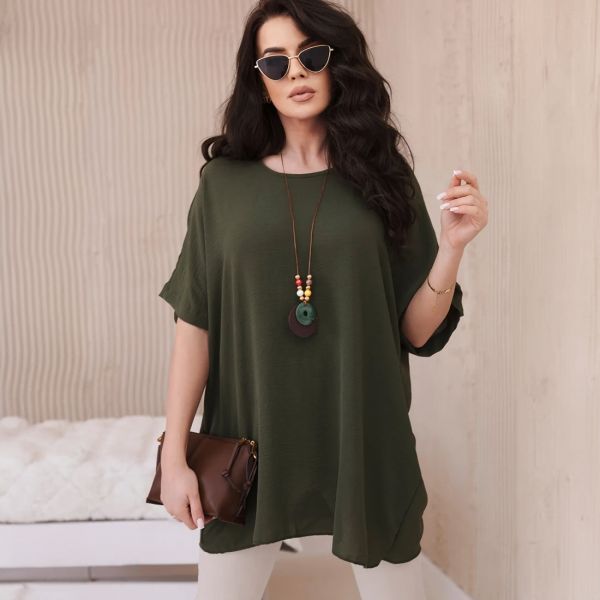 Kesi Solly oversize paita korulla khaki