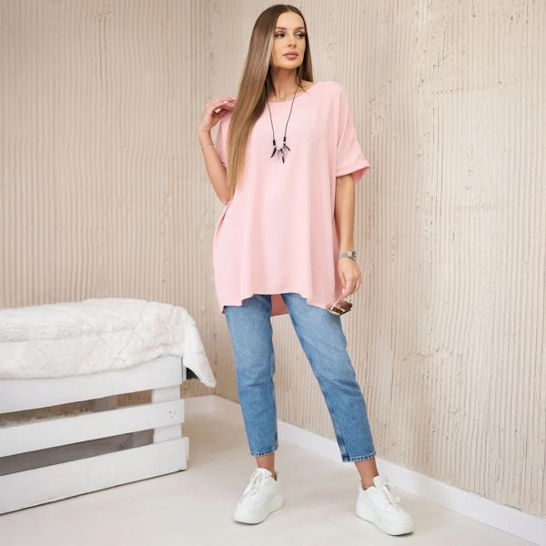 Kesi Solly oversize paita korulla puuteri-2