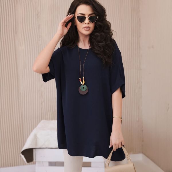 Kesi Solly oversize paita korulla navy