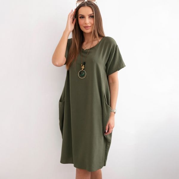 Kesi Bonita taskumekko korulla khaki-2