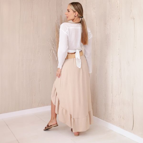 Kesi Rianna hame vyöllä beige-3