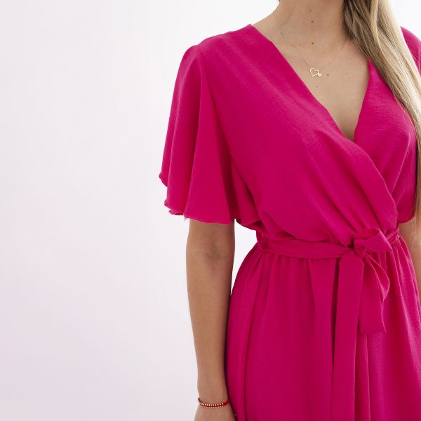 Kesi Leora mekko fuksia-4