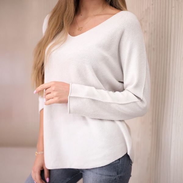Kesi Selina neulepaita vaalea beige-4