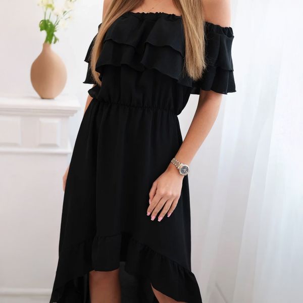 Cecile Off Shoulder mekko musta-4